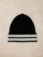 Warm Aesthetic Gestreift Strick Beanie