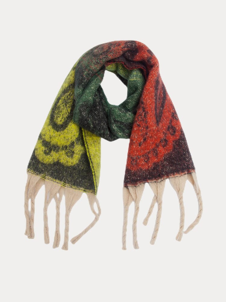 Soft Warm Tassel Schalkragen Schal