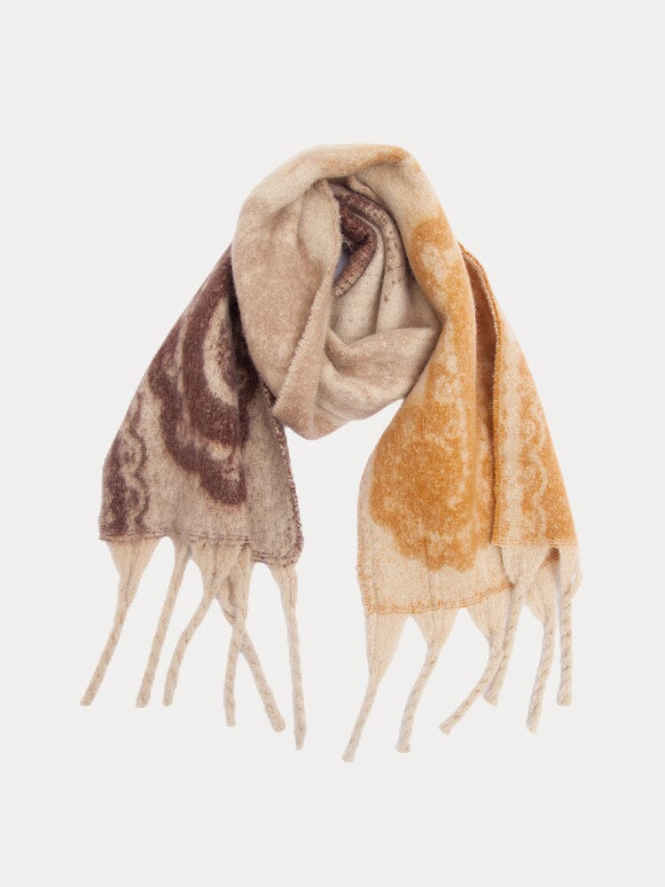Soft Warm Tassel Schalkragen Schal