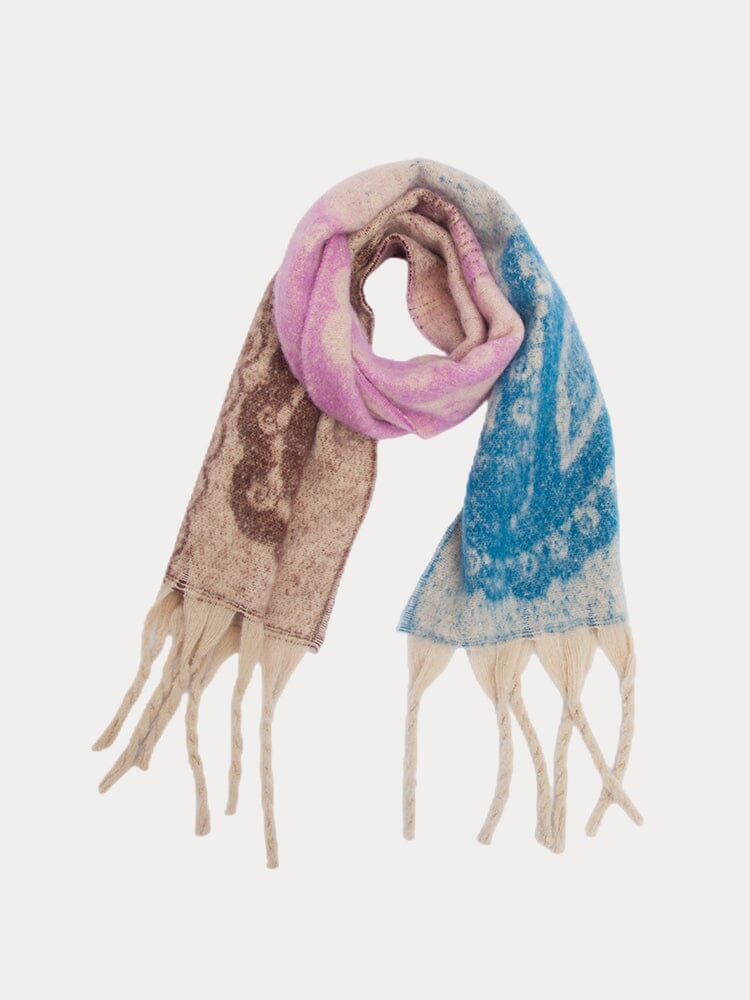 Soft Warm Tassel Schalkragen Schal