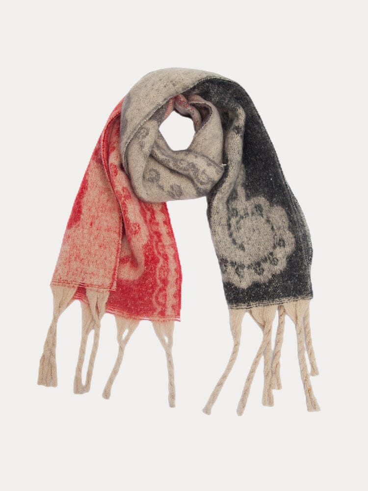 Soft Warm Tassel Schalkragen Schal