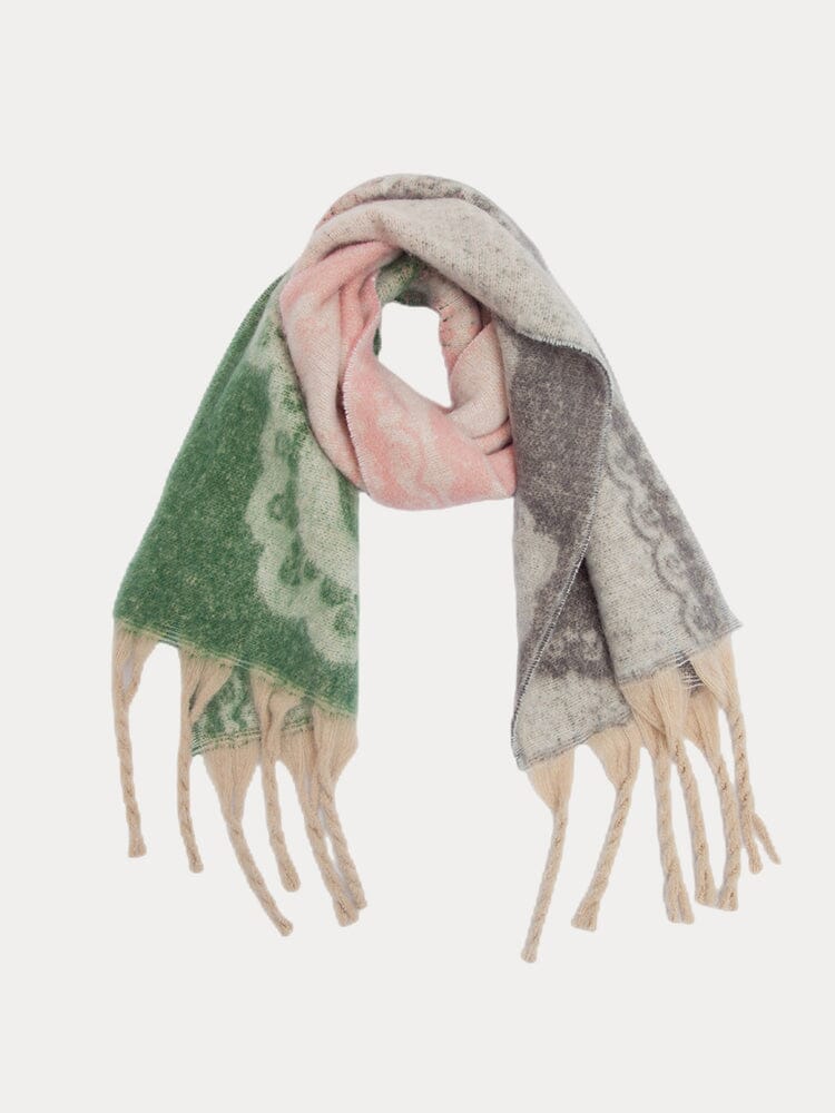 Soft Warm Tassel Schalkragen Schal