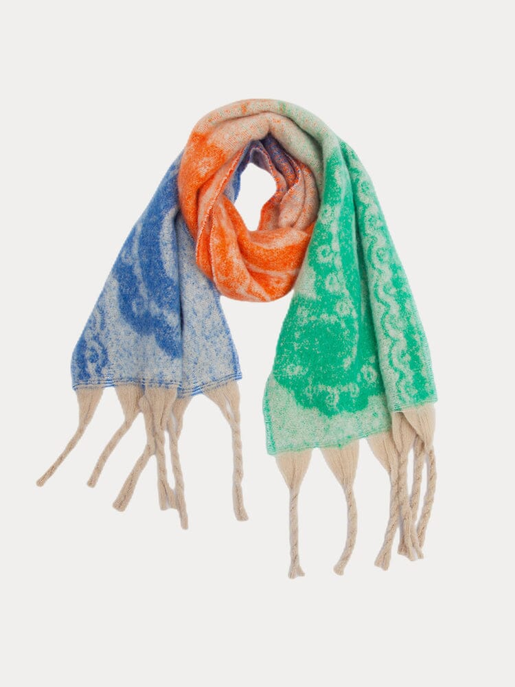Soft Warm Tassel Schalkragen Schal