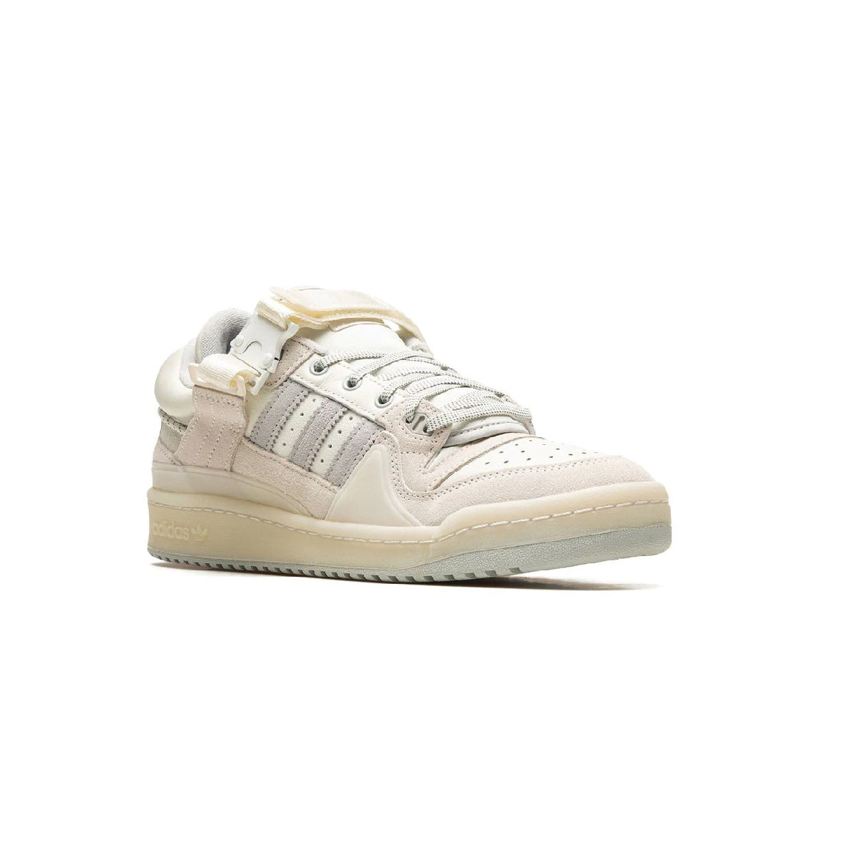 Sneaker Adidas Forum Low x Bad Bunny Weiß in Suede und Leder