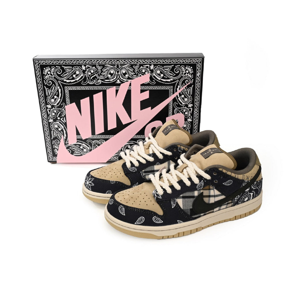 Nike Dunk Low SB Travis Scott Bandana und Beige Herren