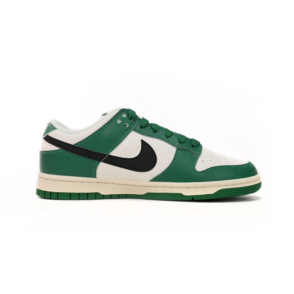 Nike Dunk Low Weiß und Grün Lottery Schuhe da Ginnastica Herren