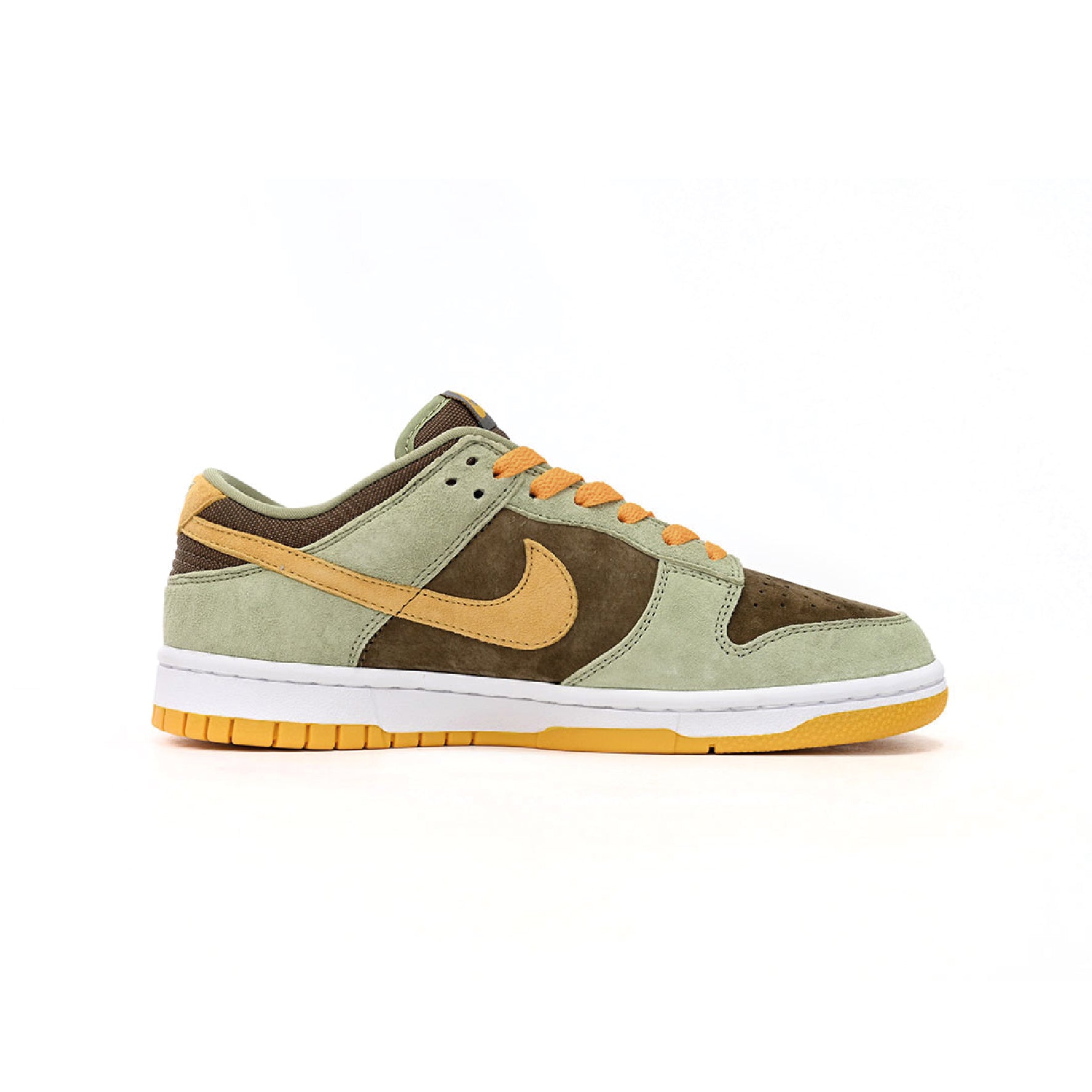 Nike Dunk Low Grün Oliva und Gelb Schuhe Herren