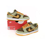 Nike Dunk Low Grün Oliva und Gelb Schuhe Herren