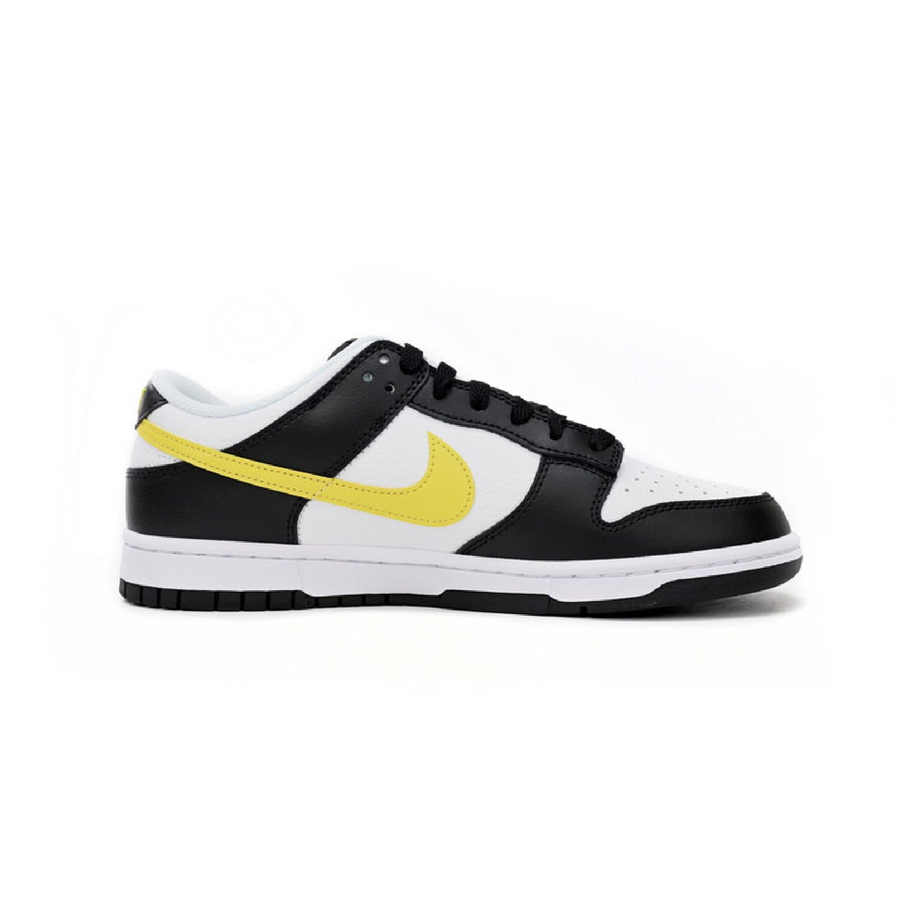 Nike Dunk Low Schwarz Gelb Ottico und Weiß Schuhe Herren
