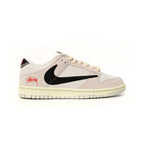 Nike Dunk Low SB Weiß und Schwarz Stussy Limited Edition Herren