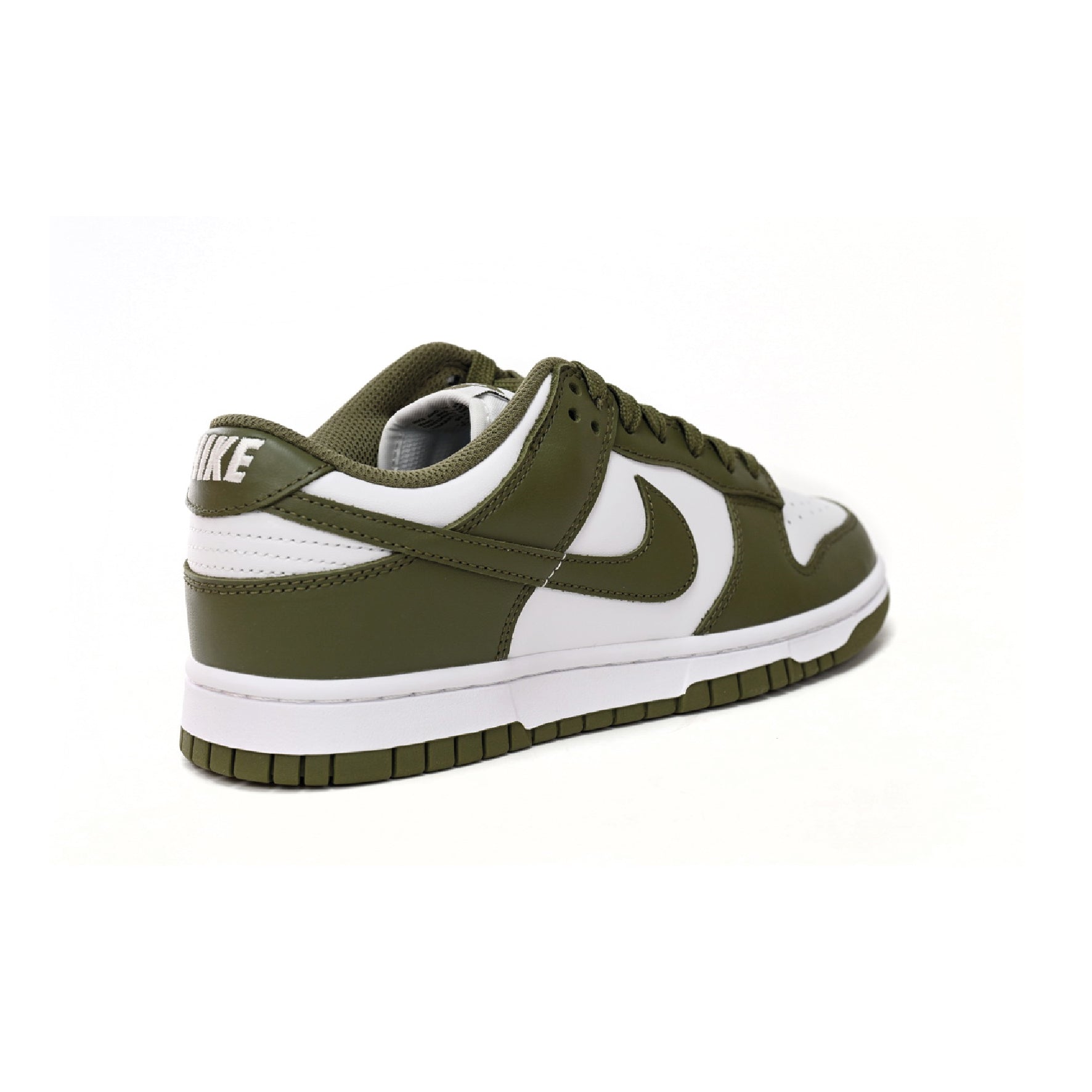 Nike Dunk Low Weiß und Grün Oliva Schuhe Casual Herren Damen