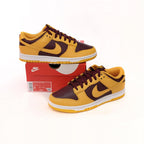 Nike Dunk Low Gelb und Bordeaux Schuhe Casual Herren Damen