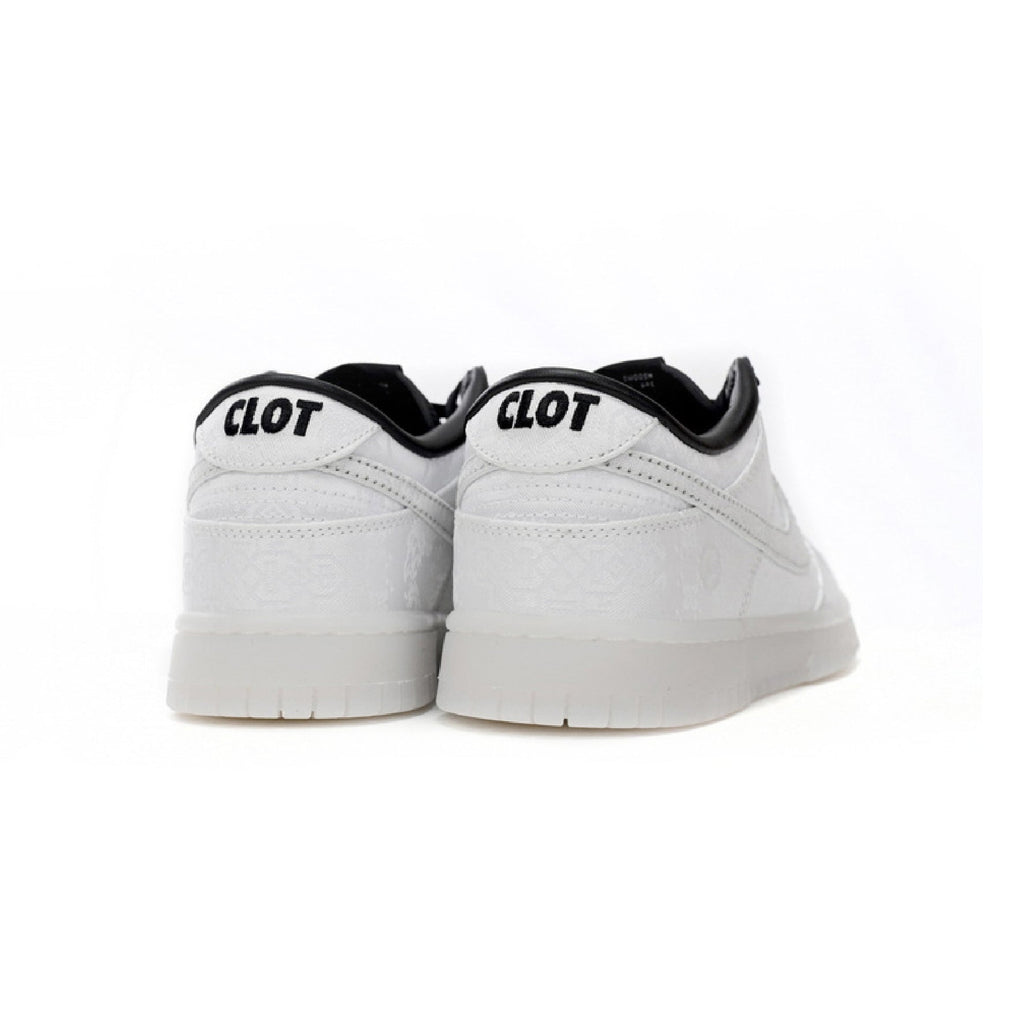 Nike Dunk Low Weiß und Schwarz x CLOT Fragment Sneaker Herren Damen
