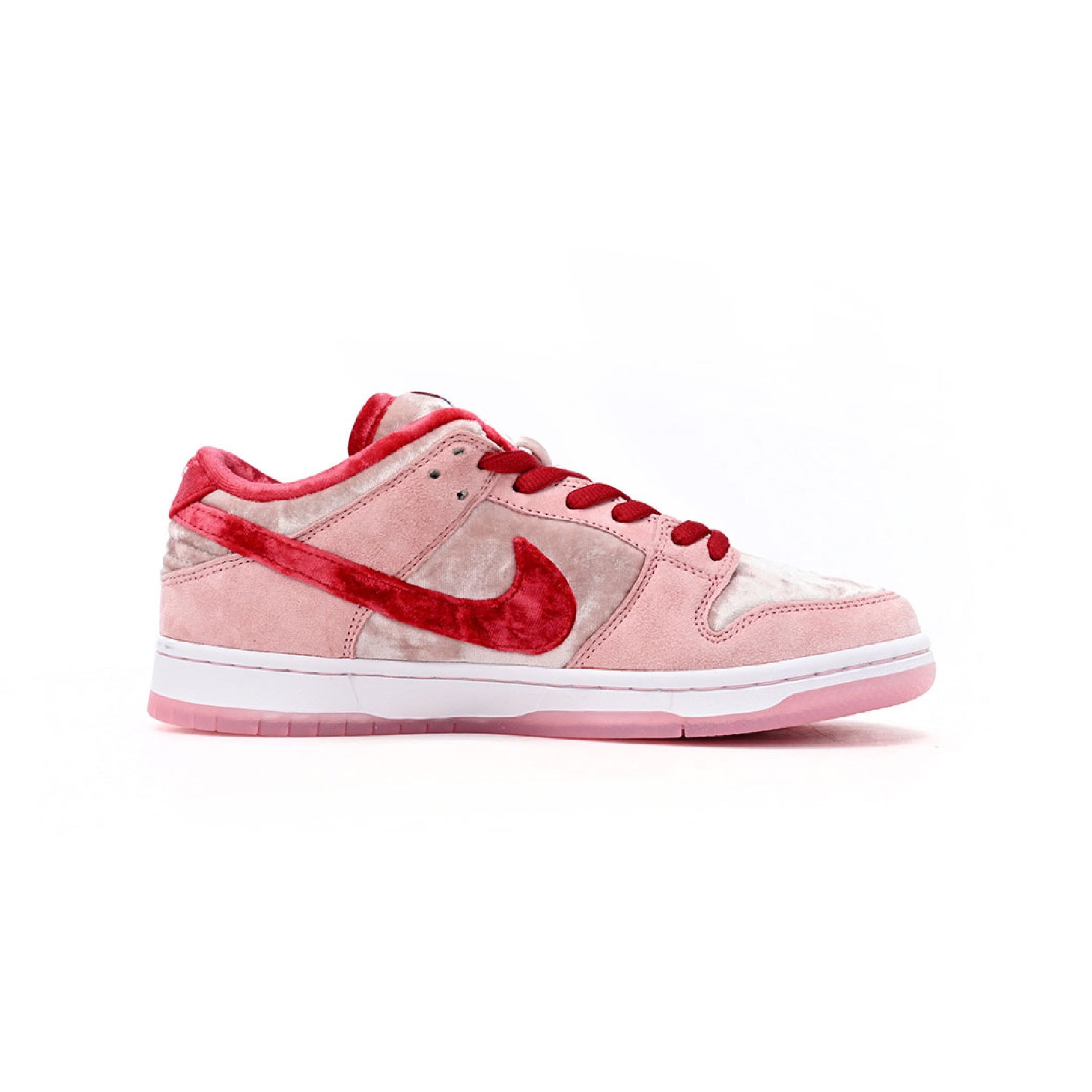 Nike Dunk Low SB Rosa und Rot StrangeLove Skateboards Herren