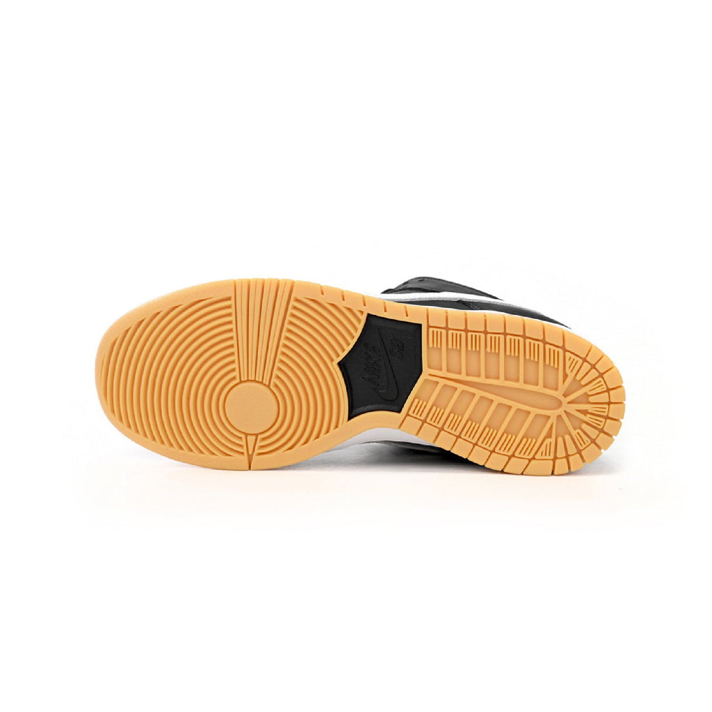 Nike Dunk Low SB Schwarz und Weiß Sohle Gum Herren