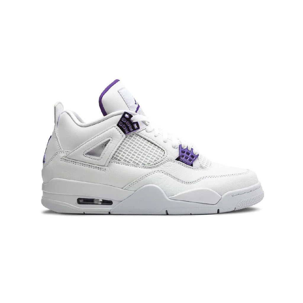 Nike Air Jordan 4 Retro Metallic Violett Weiß Violett Herren