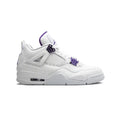 Nike Air Jordan 4 Retro Metallic Violett Weiß Violett Herren
