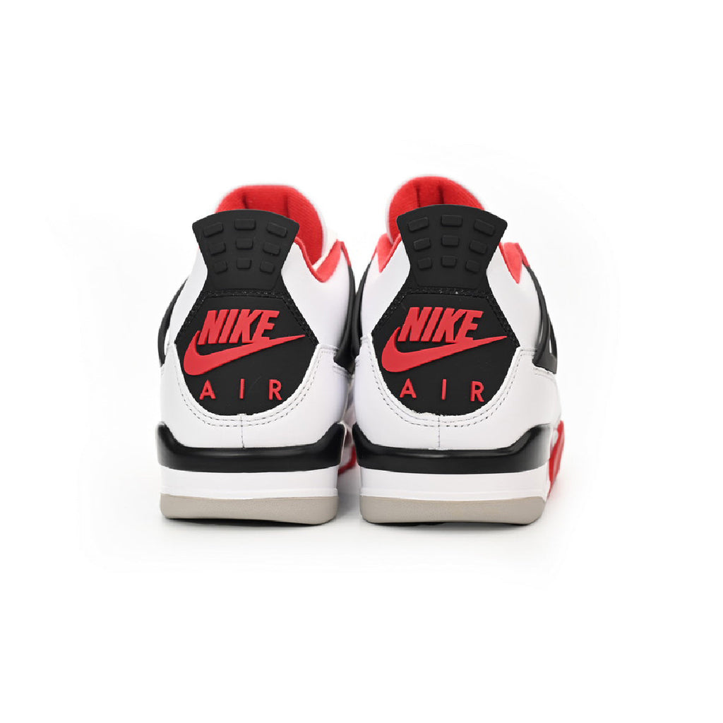 Nike Air Jordan 4 Retro Fire Rot Weiß Rot Schwarz Herren
