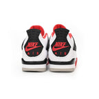 Nike Air Jordan 4 Retro Fire Rot Weiß Rot Schwarz Herren