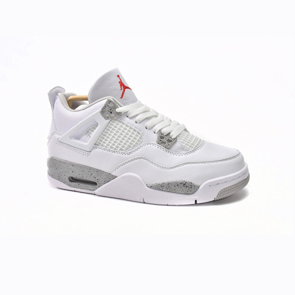Nike Air Jordan 4 Retro Weiß Oreo Weiß Grau Herren