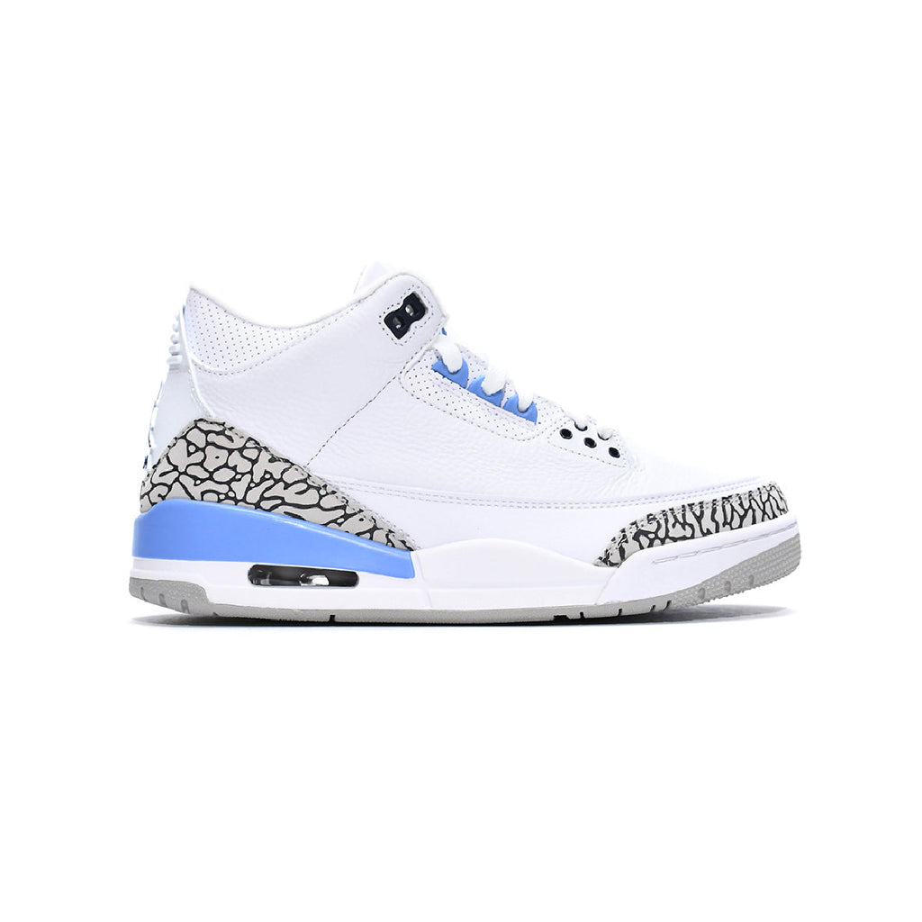 Nike Air Jordan 3 Retro UNC Weiß/Hellblau Cemento Klassisch