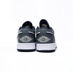 Nike Air Jordan 1 Low Weiß Grau Blau Leder Premium