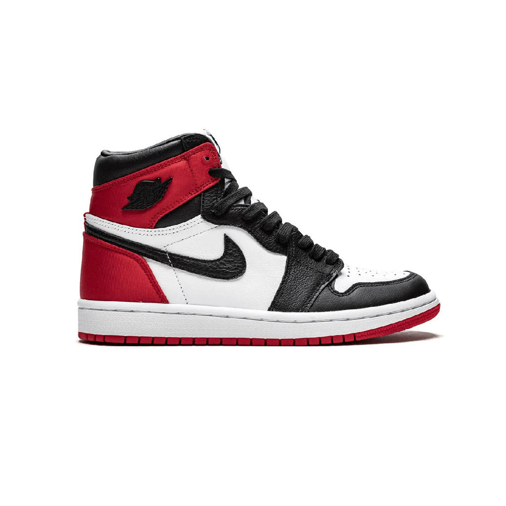 Nike Air Jordan 1 Retro High Satin Schwarz Toe Rot Schwarz Weiß