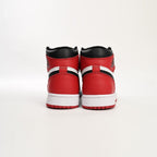 Nike Air Jordan 1 Retro High Satin Schwarz Toe Rot Schwarz Weiß