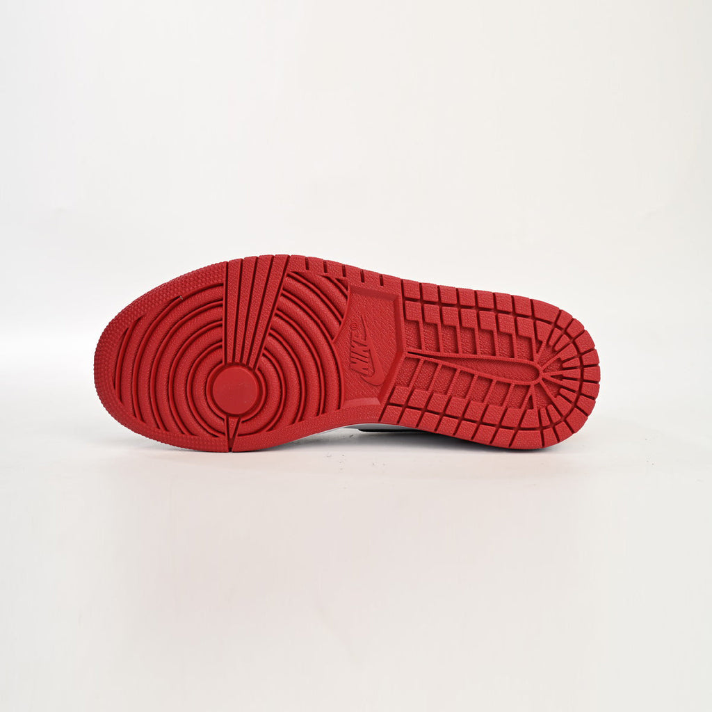 Nike Air Jordan 1 Retro High Satin Schwarz Toe Rot Schwarz Weiß