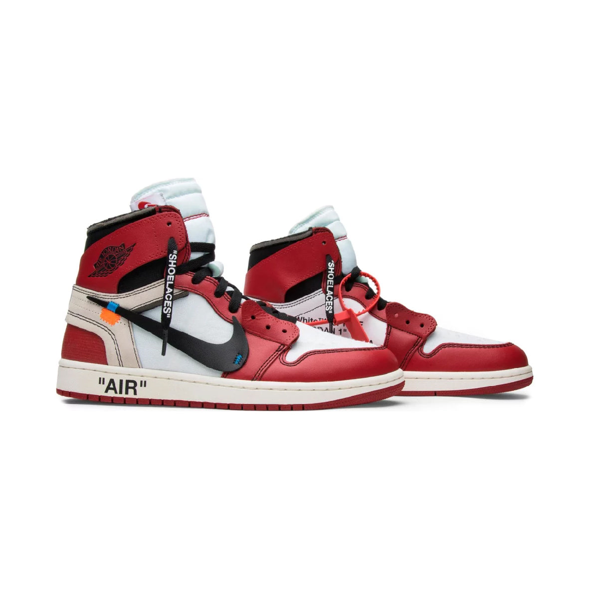 Nike Air Jordan 1 Retro High x Off-Weiß Chicago Rot Weiß Schwarz