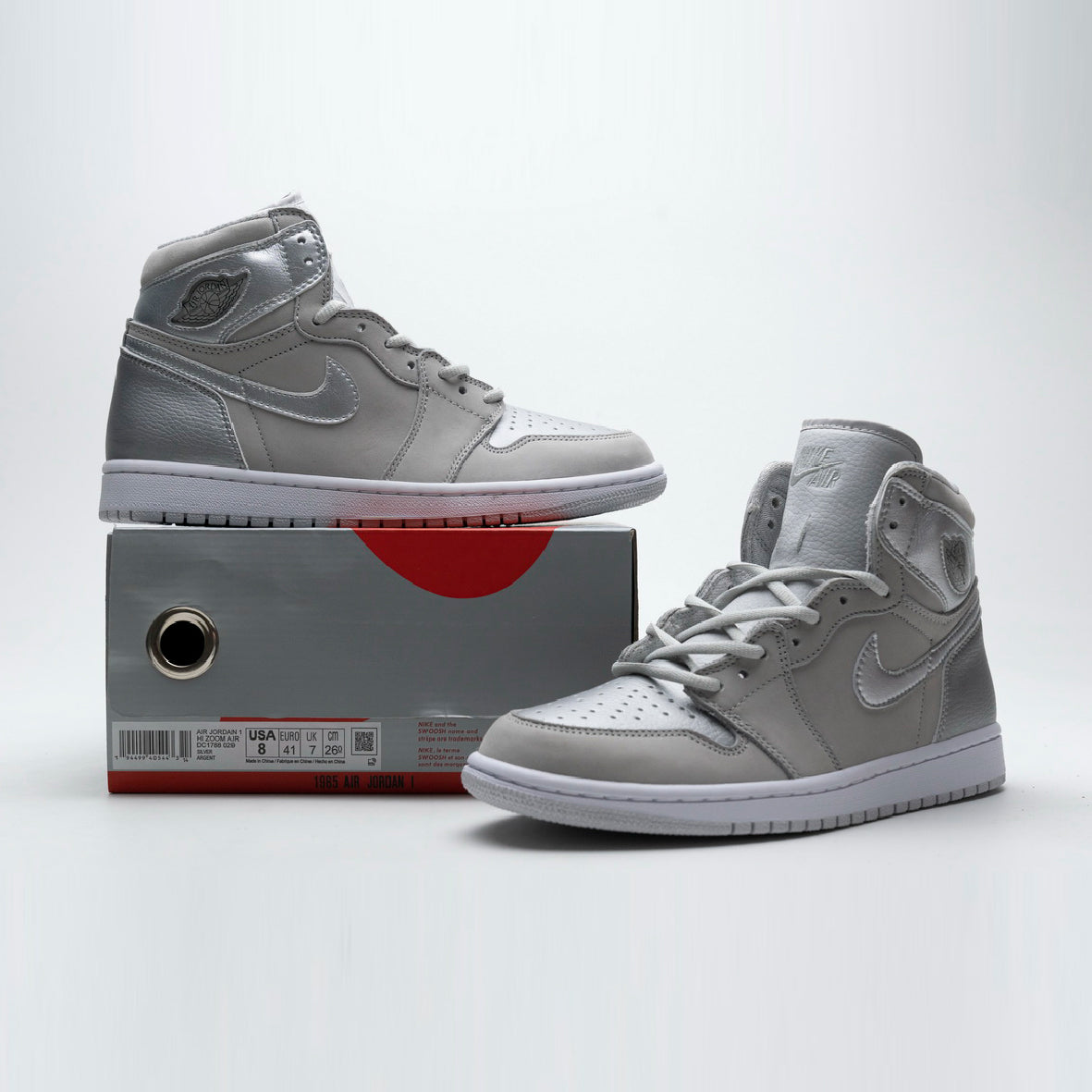 Nike Air Jordan 1 High OG Japan Grau Neutral in Leder