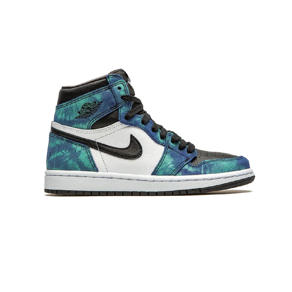 Nike Air Jordan 1 Retro High Tie-Dye Blau Grün Schwarz Damen