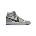 Nike Air Jordan 1 Hoch x Dior Grau Leder Premium