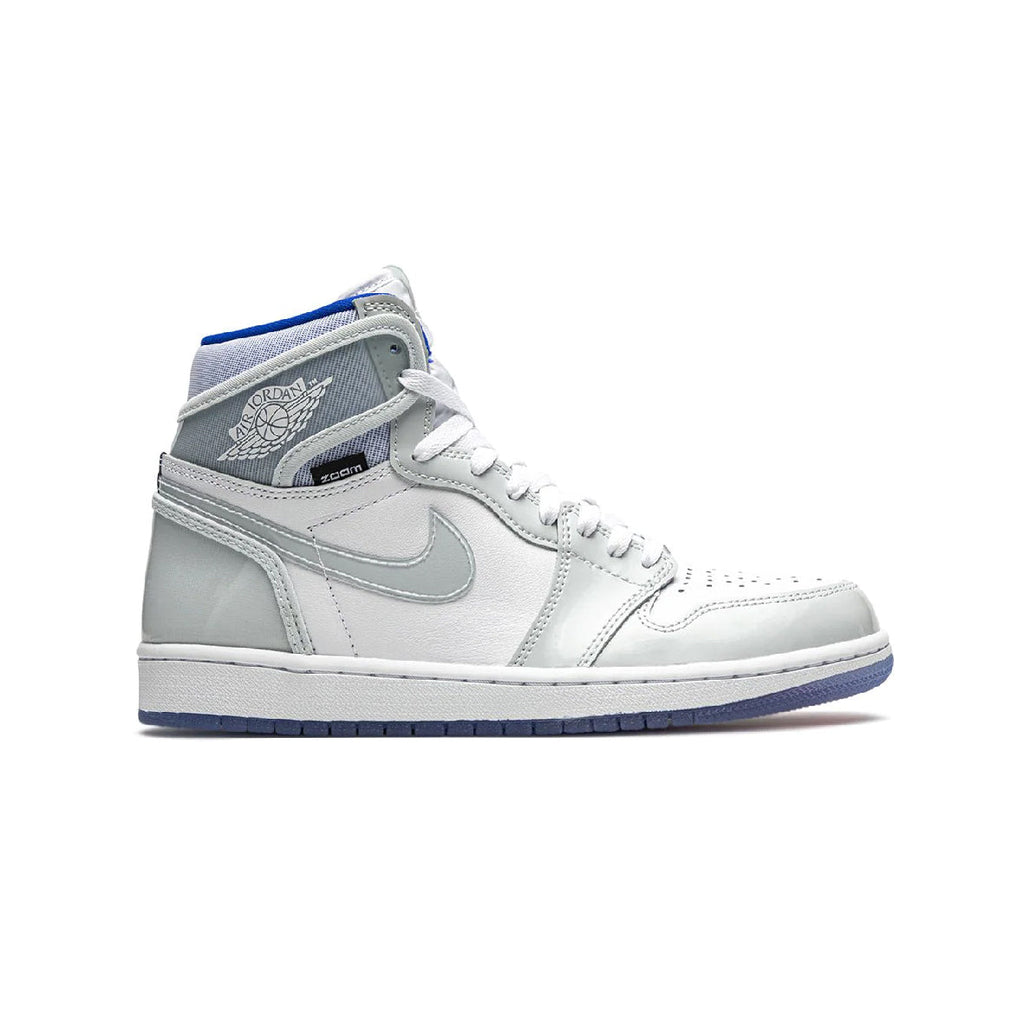 Nike Air Jordan 1 High Zoom Racer Blau Weiß Grau Herren Damen