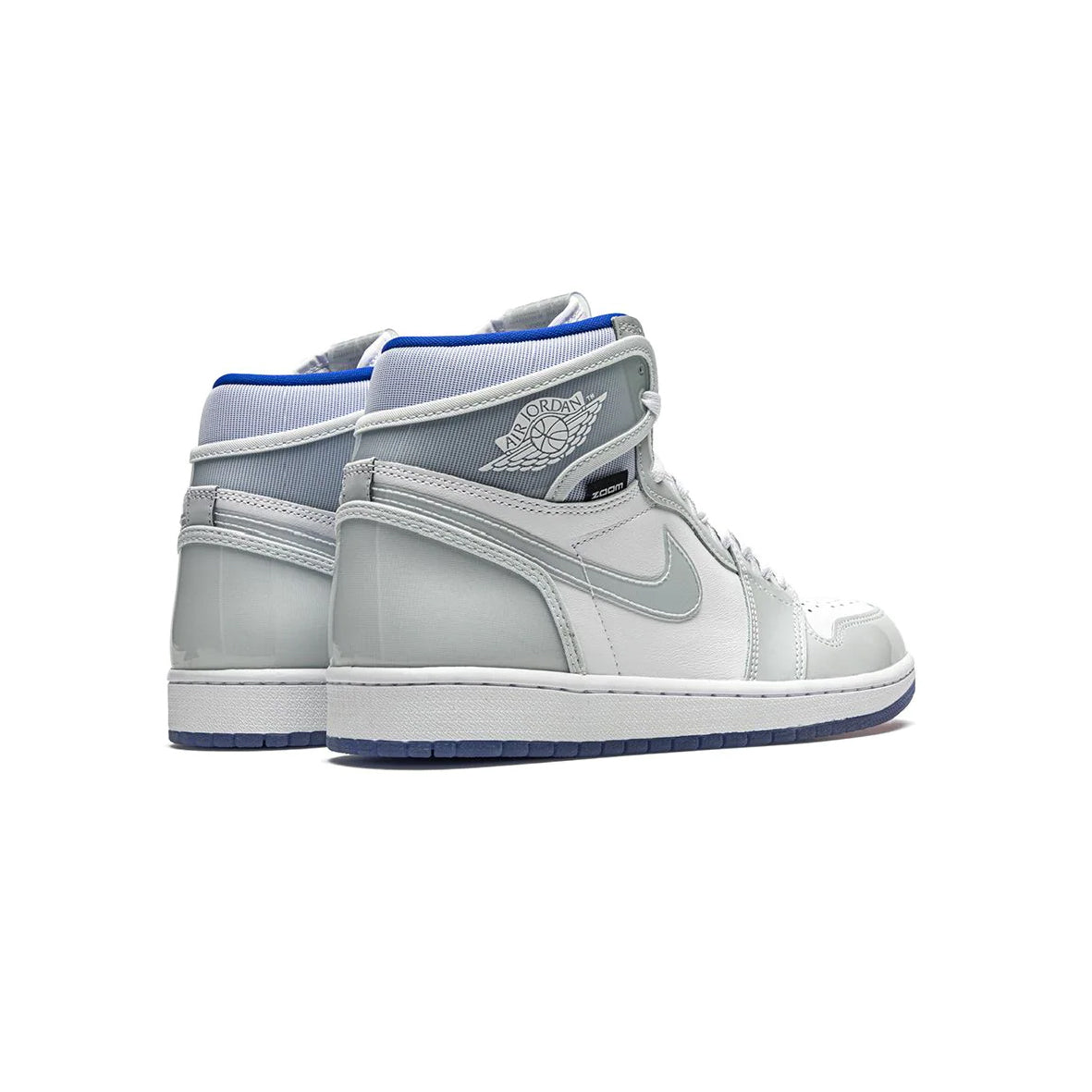 Nike Air Jordan 1 High Zoom Racer Blau Weiß Grau Herren Damen
