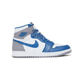 Nike Air Jordan 1 High OG True Blau Weiß und Grau
