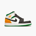 Nike Air Jordan 1 Mid Weiß Schwarz Orange Grün Oakland Retro