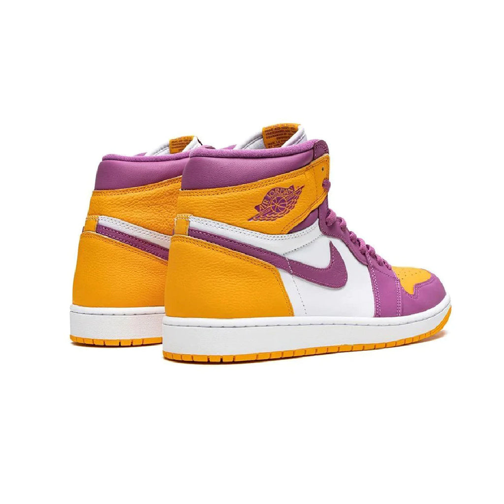 Nike Air Jordan 1 High OG Violett und Gelb Brotherhood