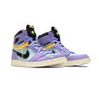 Nike Air Jordan 1 High Switch Violett Violett Pulse und Hellblau