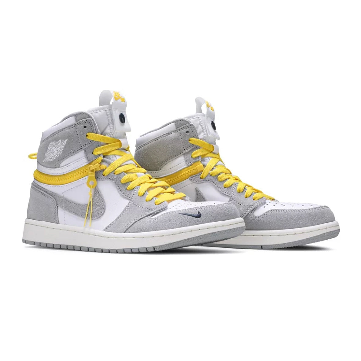 Nike Air Jordan 1 High Switch Grau Smoke und Gelb