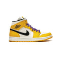 Nike Air Jordan 1 Mid SE Gelb Violett Lakers Retro