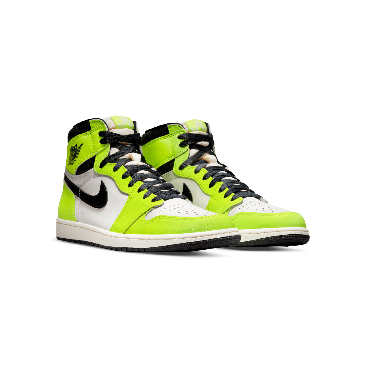 Nike Air Jordan 1 High OG Visionaire Gelb Lime und Schwarz