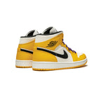 Nike Air Jordan 1 Mid SE Gelb Violett Lakers Retro