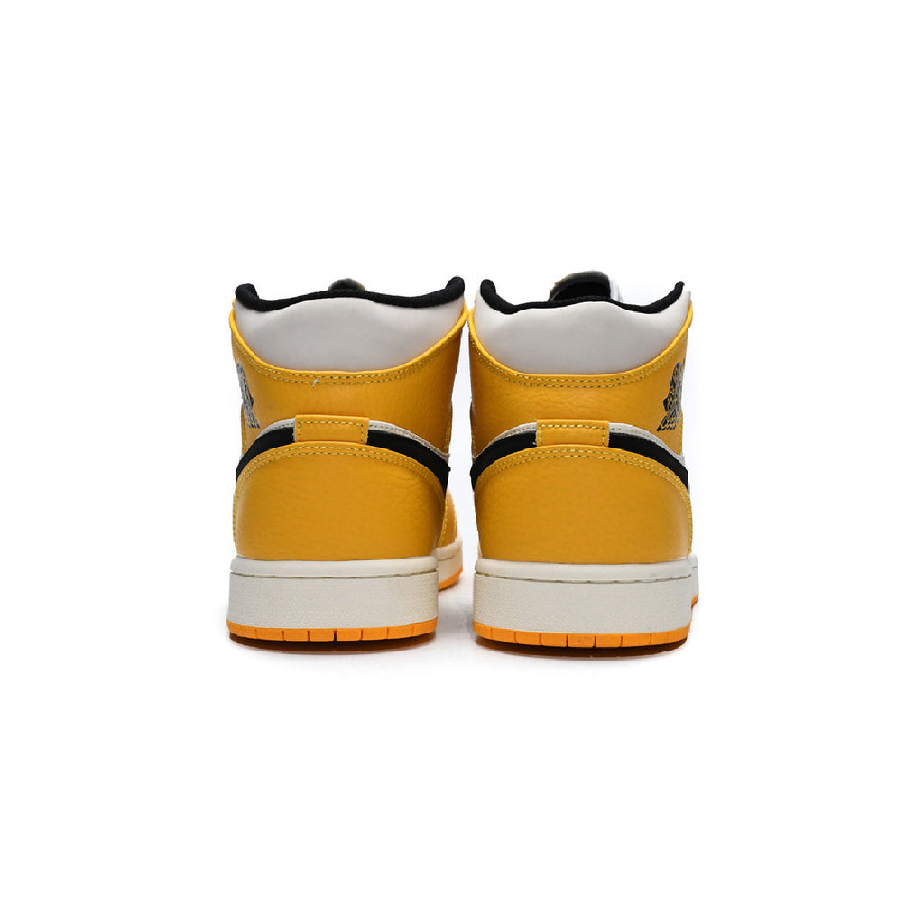 Nike Air Jordan 1 Mid SE Gelb Violett Lakers Retro