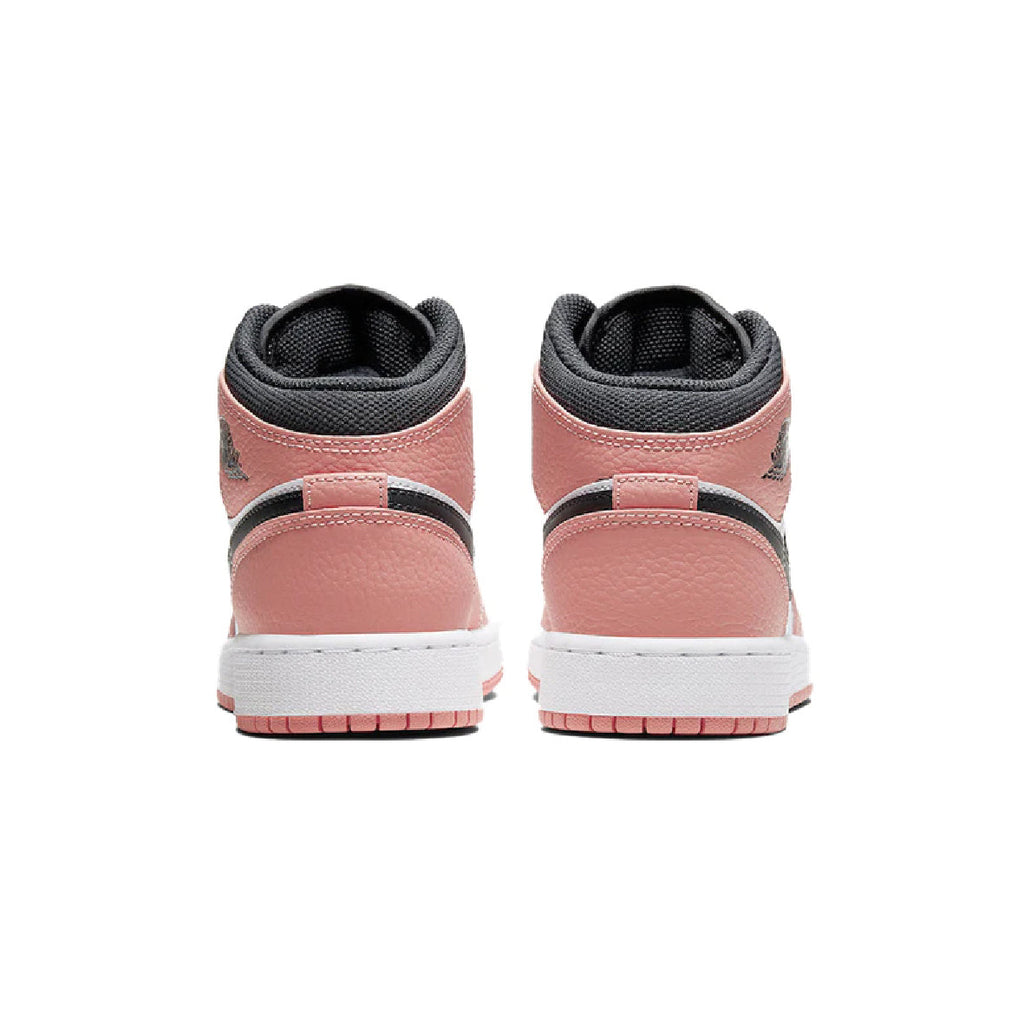 Nike Air Jordan 1 Mid Rosa Quartz Weiß Schwarz Retro