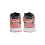 Nike Air Jordan 1 Mid Rosa Quartz Weiß Schwarz Retro