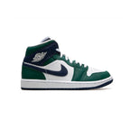 Nike Air Jordan 1 Mid Grün Noble Weiß Blau Retro