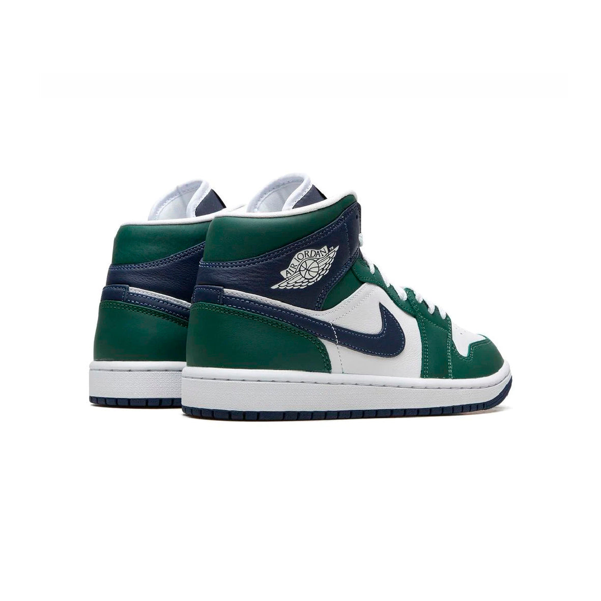 Nike Air Jordan 1 Mid Grün Noble Weiß Blau Retro