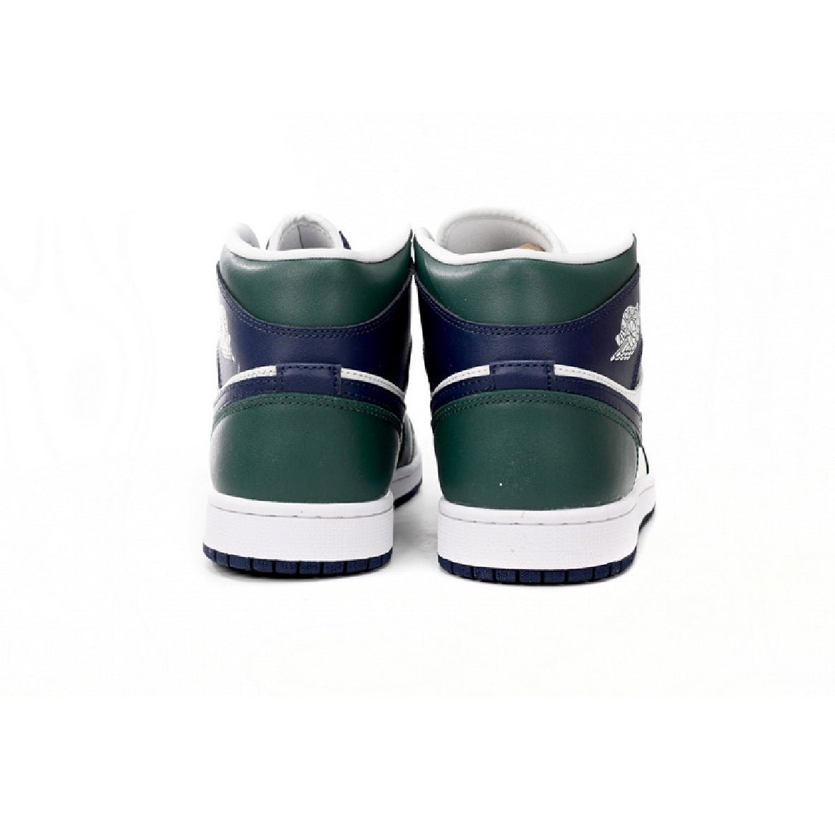Nike Air Jordan 1 Mid Grün Noble Weiß Blau Retro