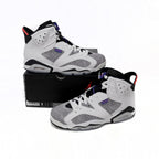 Nike Air Jordan 6 Grau Violett Herren Sneaker Alte
